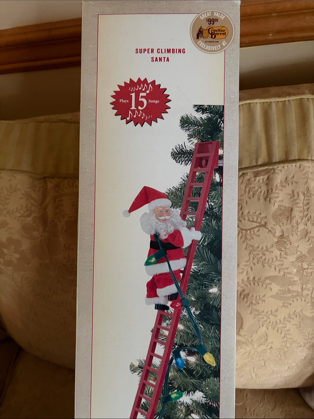 Cracker Barrel Super Climbing Santa NEW